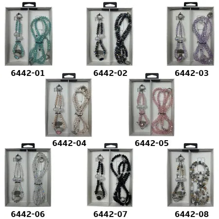 Set de Cuerdas de Cuentas de Cristal para Funda de Móvil – Larga
