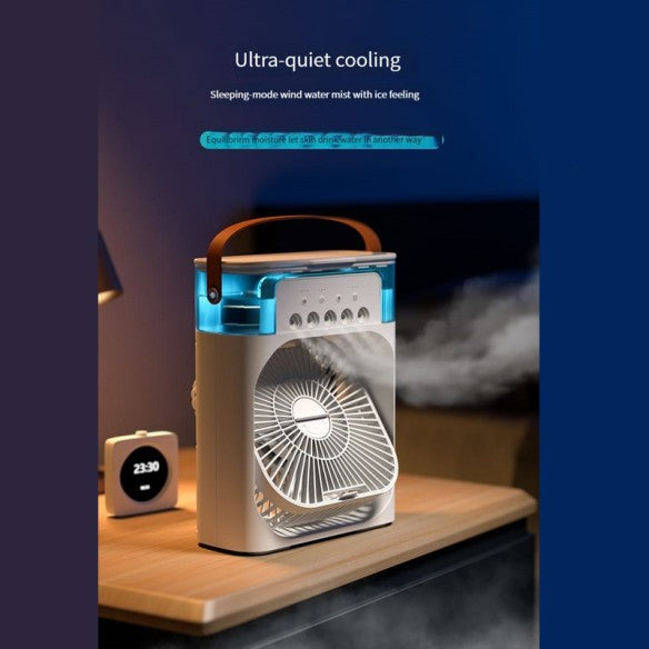 Ventilador al vapor de aire frío y luz RGB 600ml