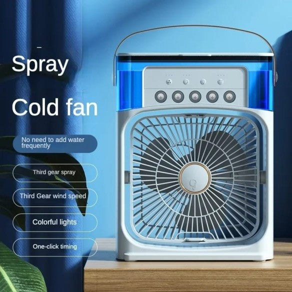 Ventilador al vapor de aire frío y luz RGB 600ml