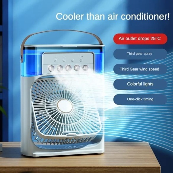 Ventilador al vapor de aire frío y luz RGB 600ml